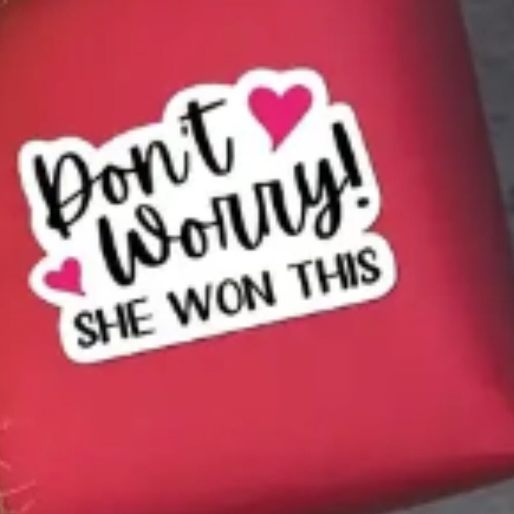 500 Don't Worry She Won this labels NIB - Picture 4 of 7